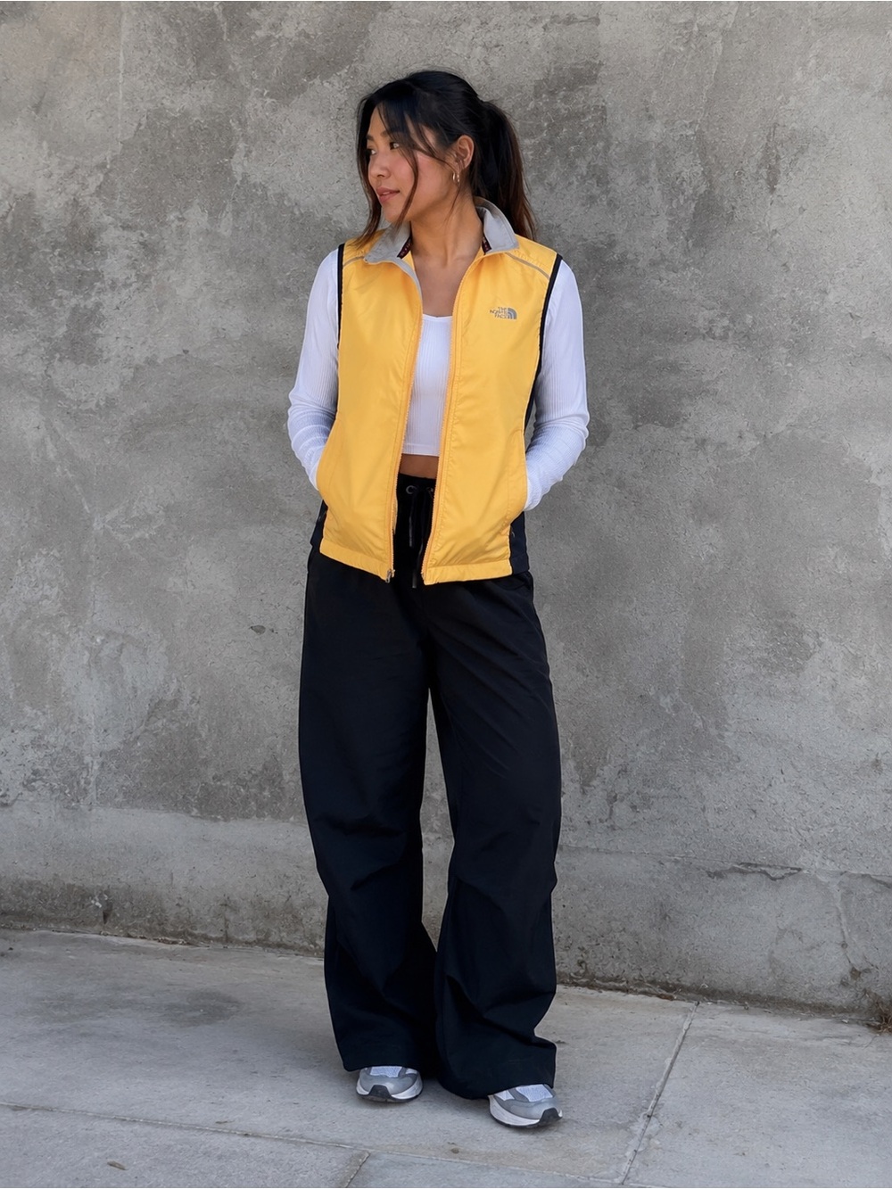 The North Face Yellow Packable Vest